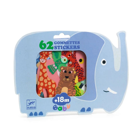 Safari Animals Baby Stickers Djeco Lil Tulips