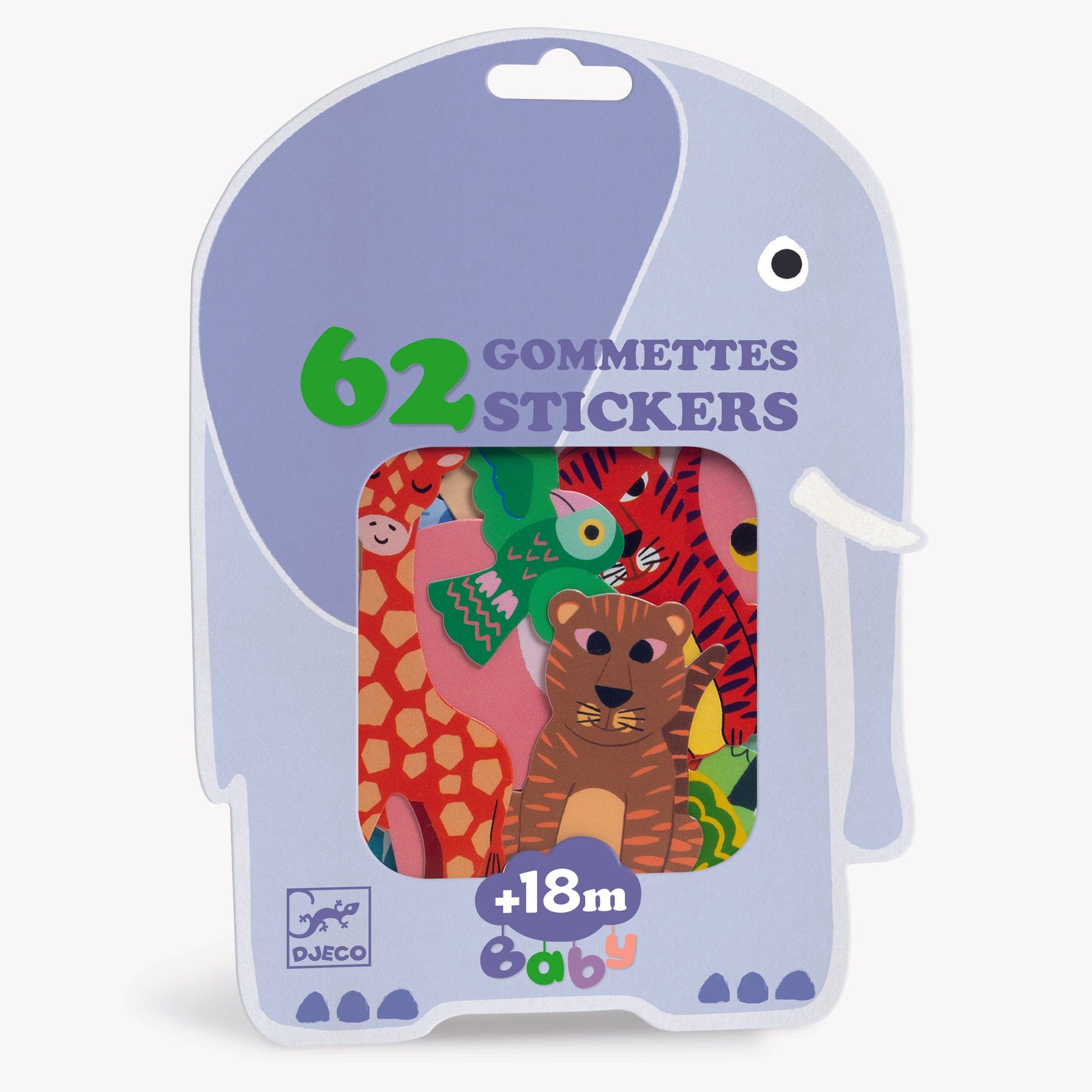 Safari Animals Baby Stickers Djeco Lil Tulips