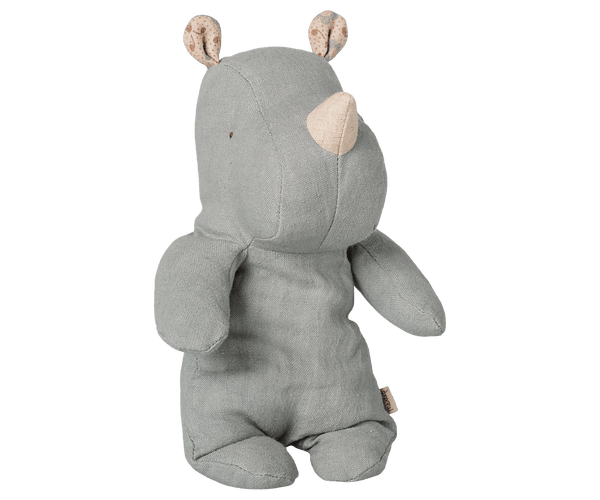 Safari friends, Rhino, Small - Vintage blue Maileg Lil Tulips