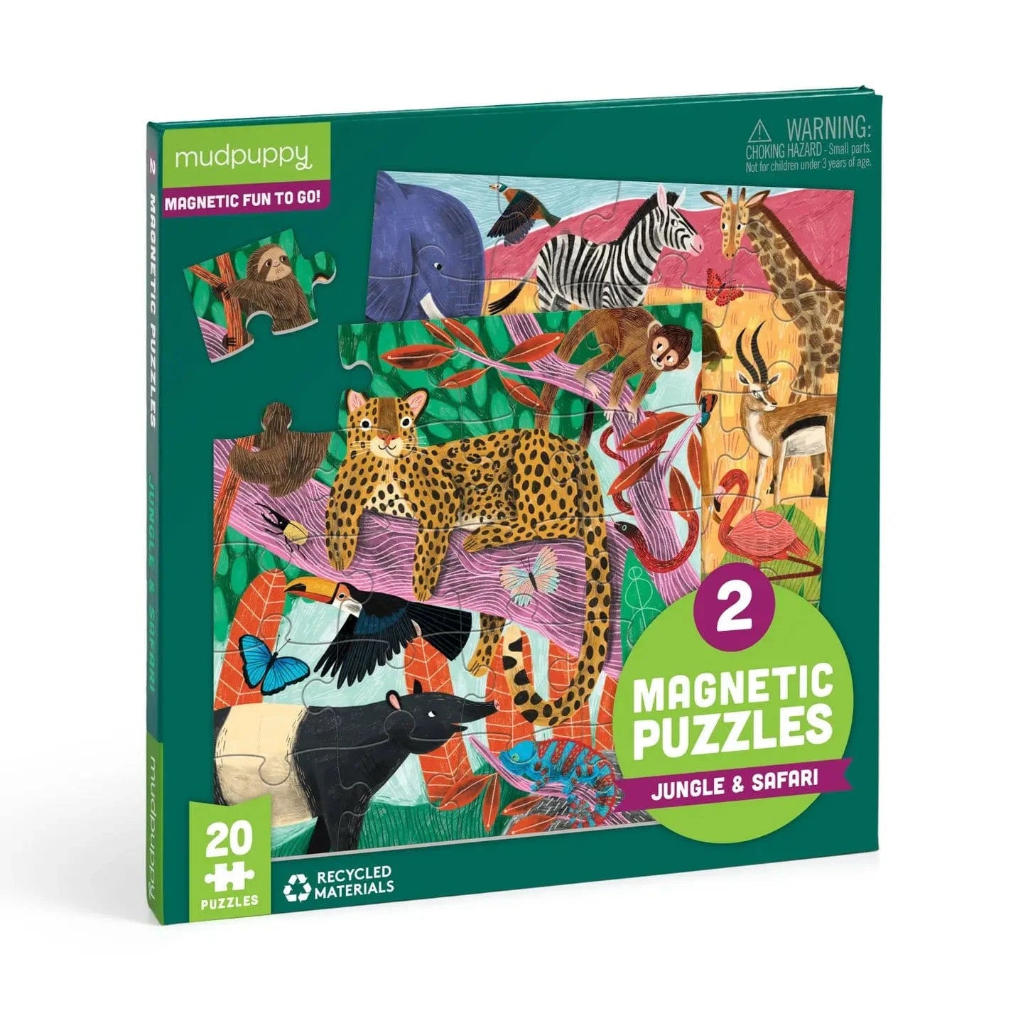 Safari & Jungle Magnetic Puzzle Chronicle Books Lil Tulips
