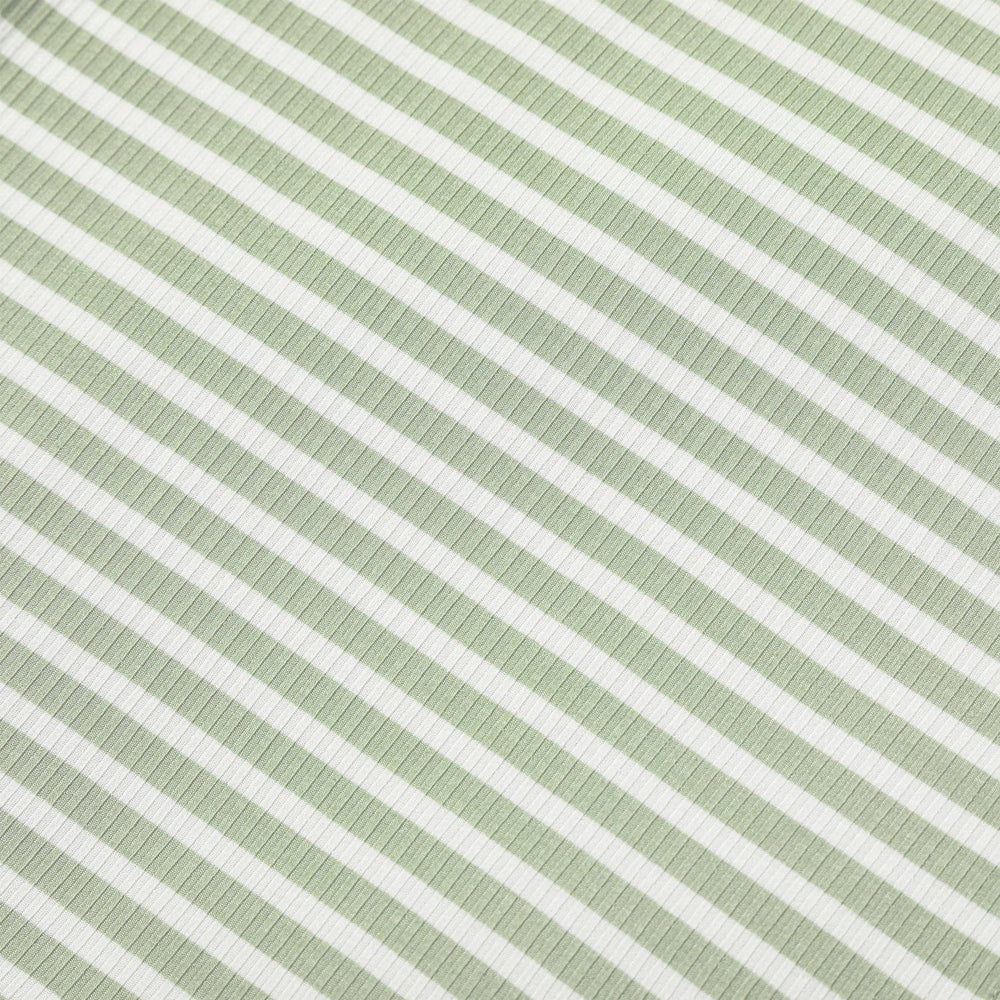 Sage Stripe Ribbed Two-Piece Set Brave Little Ones Lil Tulips