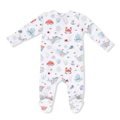 Sailor Sea Creatures - 2 Way Zipper Footie Angel Dear Lil Tulips