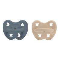 Sand & Ocean Blue Orthodontic Pacifier 2 Pack (3-36 Months) Hevea Hevea Lil Tulips