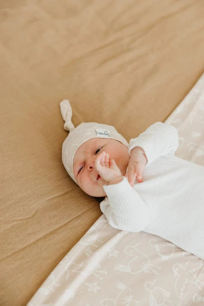 Sandy Top Knot Hat Copper Pearl Copper Pearl Lil Tulips