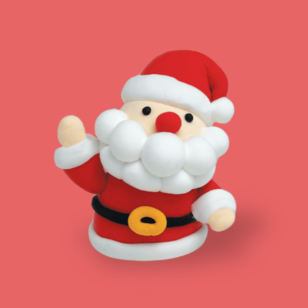 Santa Ornament Clay Crafting Kit Default Claymoo Lil Tulips