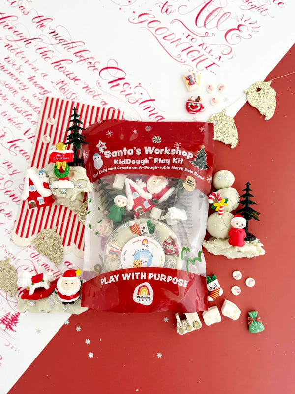 Santa's Workshop Kiddough Play Kit Earth Grown KidDoughs Lil Tulips