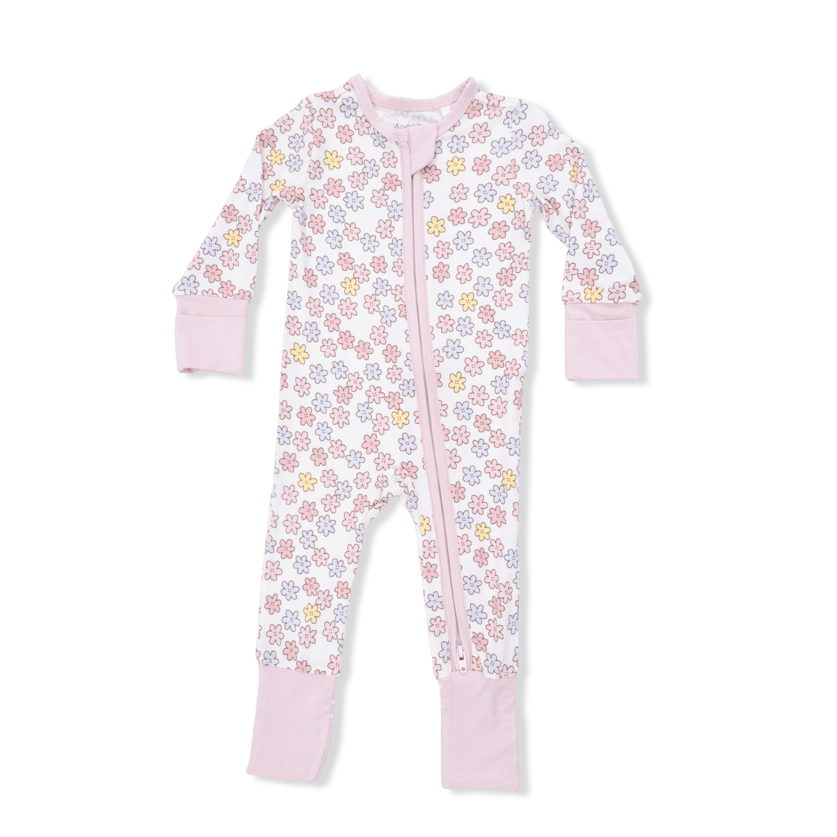 Sarah Floral - 2 Way Zipper Romper Angel Dear Lil Tulips