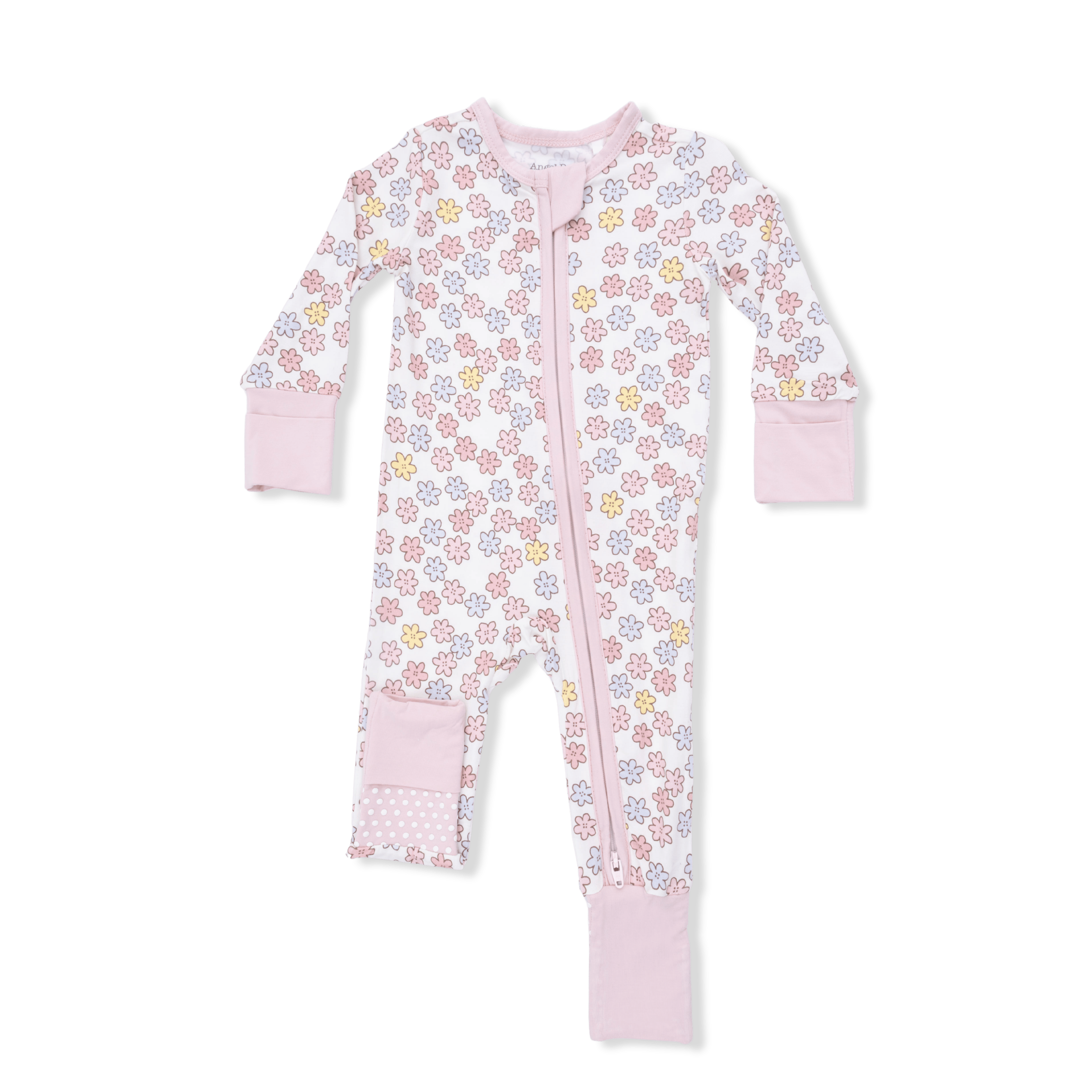 Sarah Floral - 2 Way Zipper Romper Angel Dear Lil Tulips
