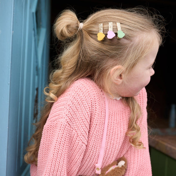 Scallop Heart Mini Clip Set Rockahula Kids Lil Tulips