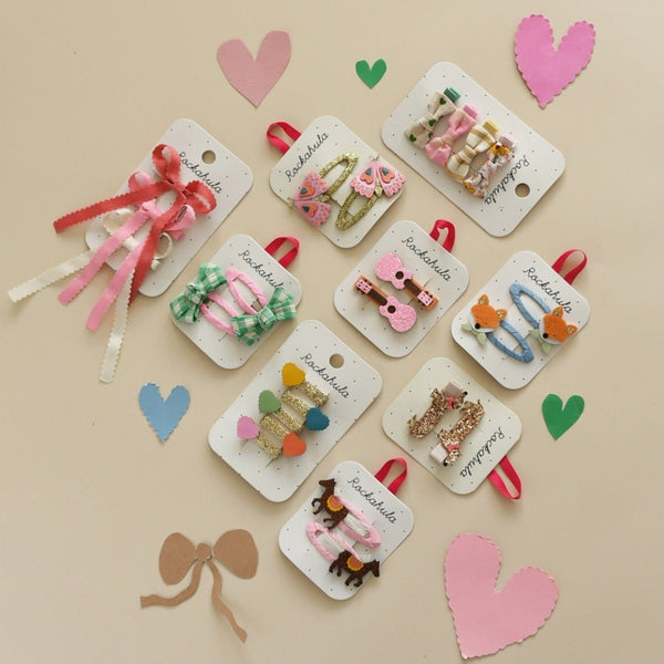 Scallop Heart Mini Clip Set Rockahula Kids Lil Tulips