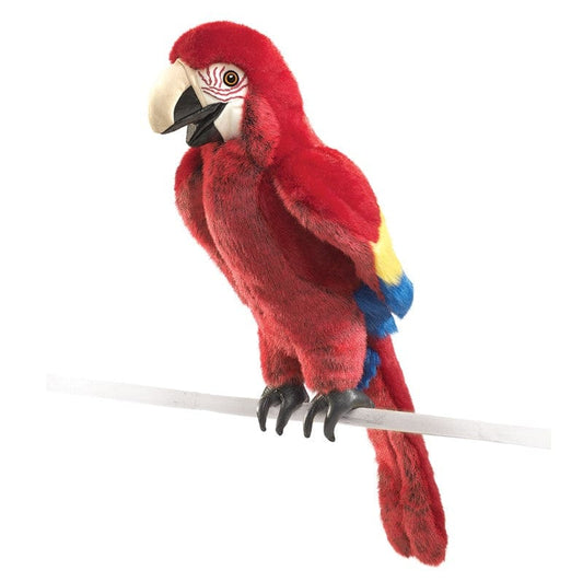 Scarlet Macaw Hand Puppet Folkmanis Puppets Folkmanis Puppets Lil Tulips