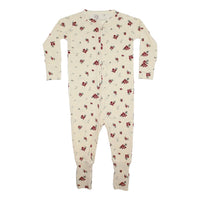 Scattered Floral Ribbed Zip Romper Brave Little Ones Lil Tulips