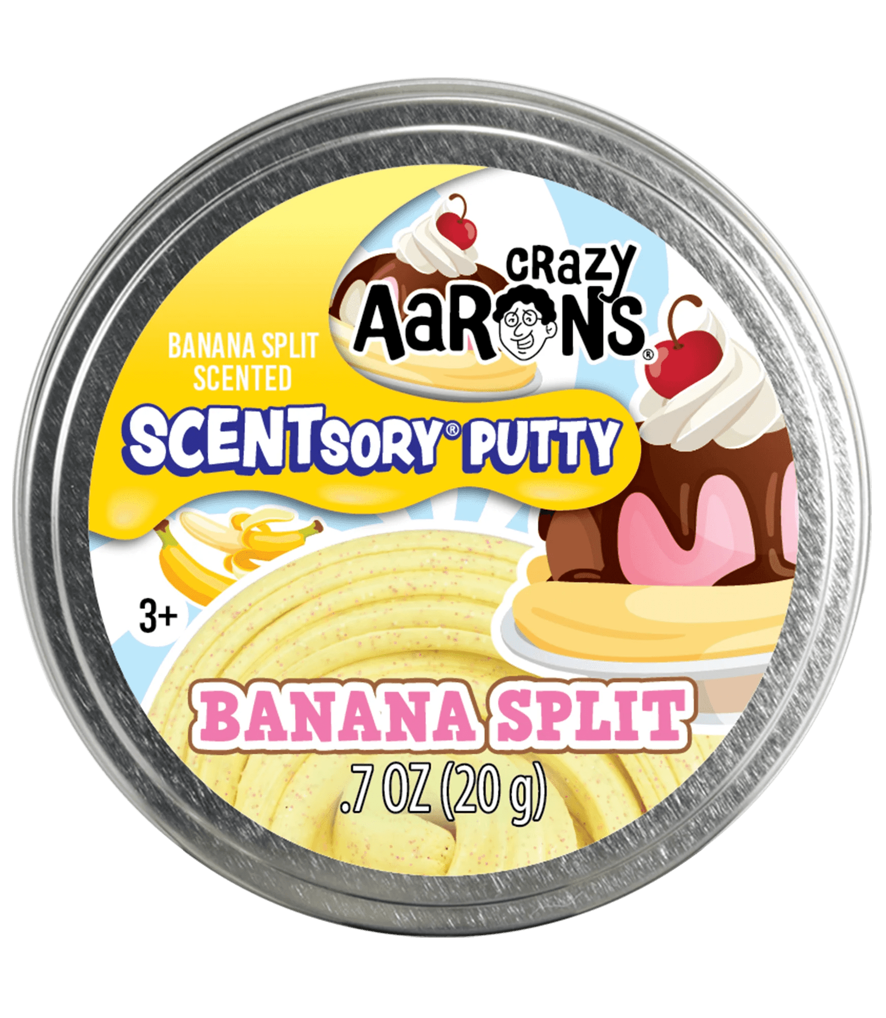 Scentsory Banana Split Putty Crazy Aaron's Putty World Lil Tulips