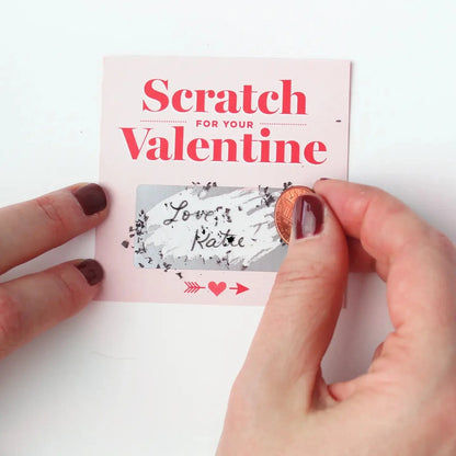 Scratch-Off Valentine Cards - Retro Pink* Inklings Paperie Final Sale Lil Tulips