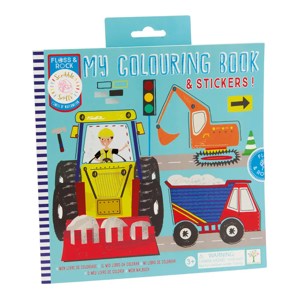 Scribble Sniffs Construction My Colouring Book Floss and Rock Lil Tulips