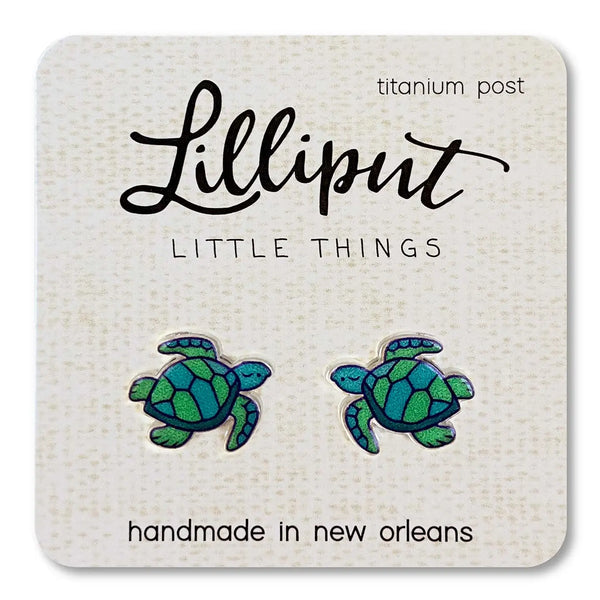 Sea Turtle Earrings Lilliput Little Things Lil Tulips