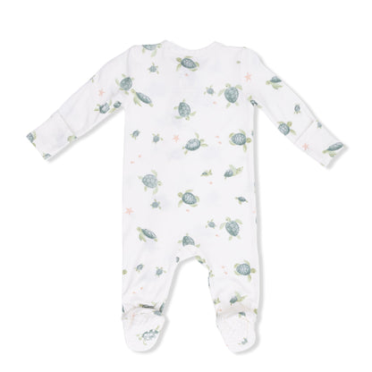 Sea Turtles - 2 Way Zipper Footie Angel Dear Lil Tulips