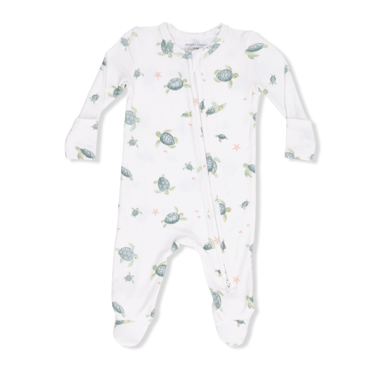 Sea Turtles - 2 Way Zipper Footie Angel Dear Lil Tulips
