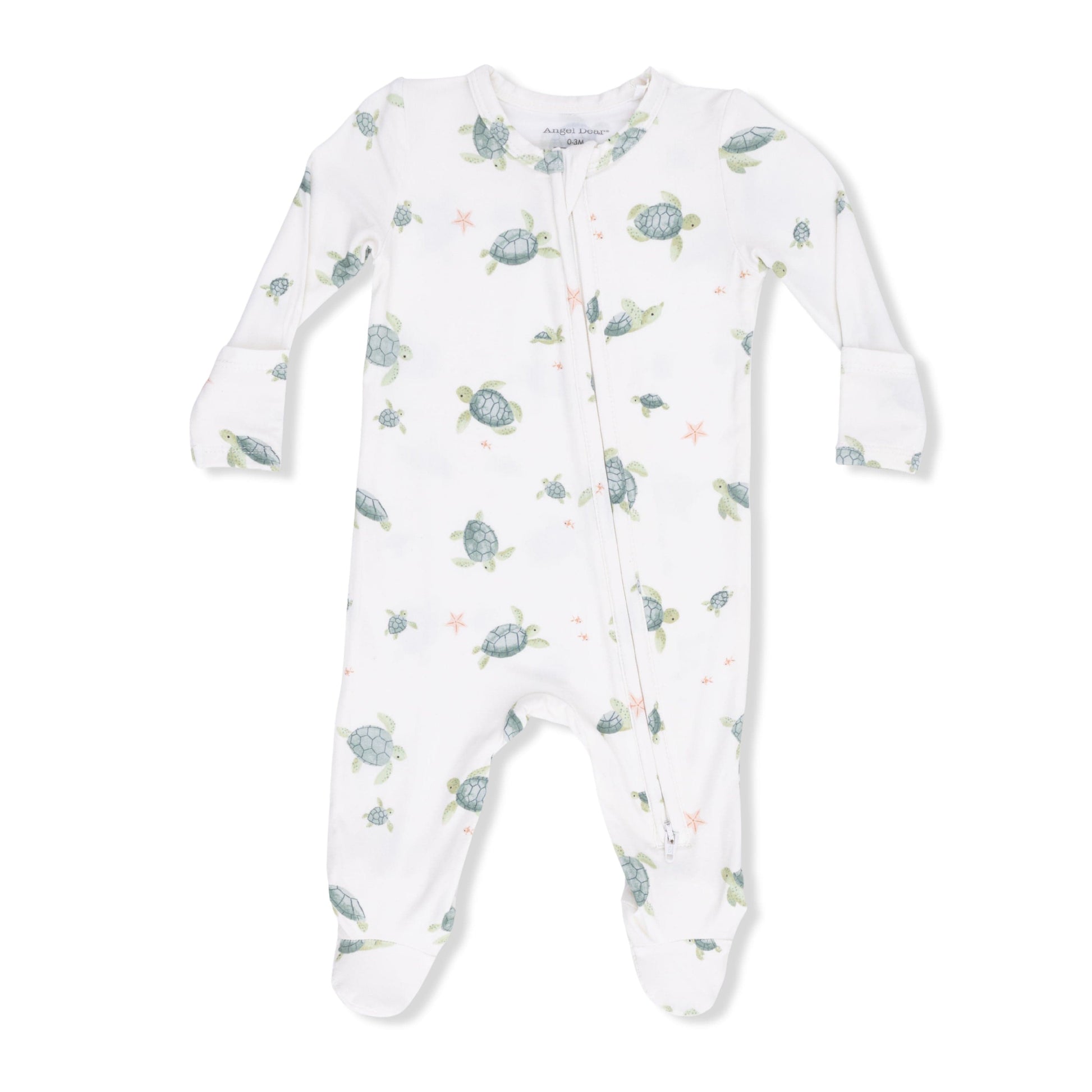 Sea Turtles - 2 Way Zipper Footie Angel Dear Lil Tulips