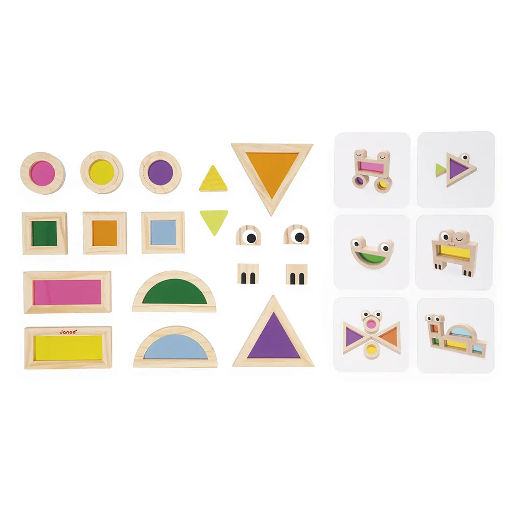 Sensory Translucent Stacking Blocks Janod Lil Tulips