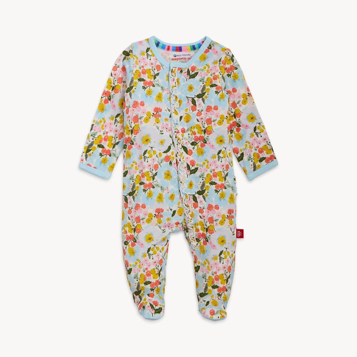 Seraphina Modal Magnetic Footie W Ruffles Magnetic Me Lil Tulips