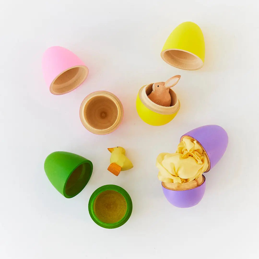 Set of 4 Pastel Eggs Sarah's Silks Lil Tulips