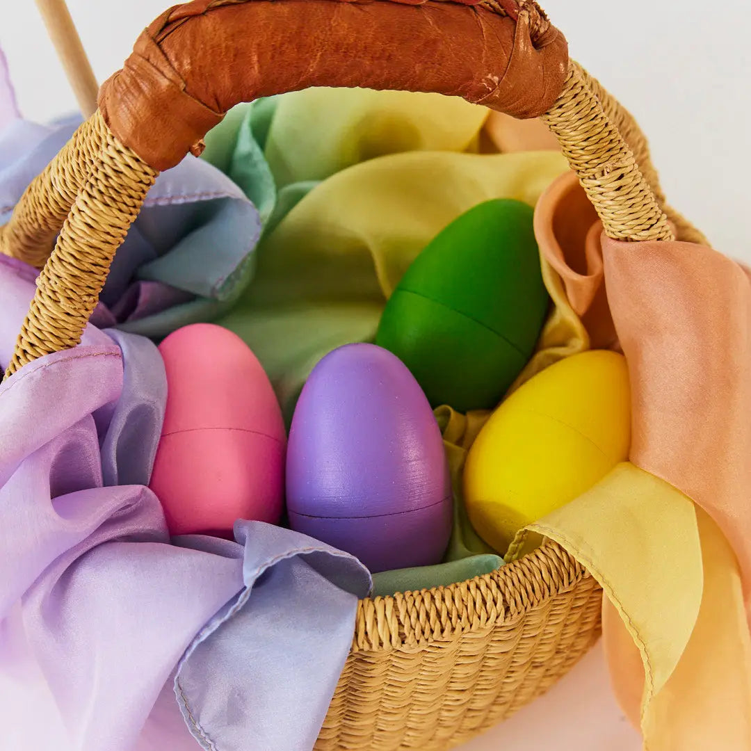 Set of 4 Pastel Eggs Sarah's Silks Lil Tulips