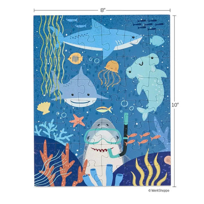 Shark Tank 48 Piece Puzzle Snax WerkShoppe Lil Tulips