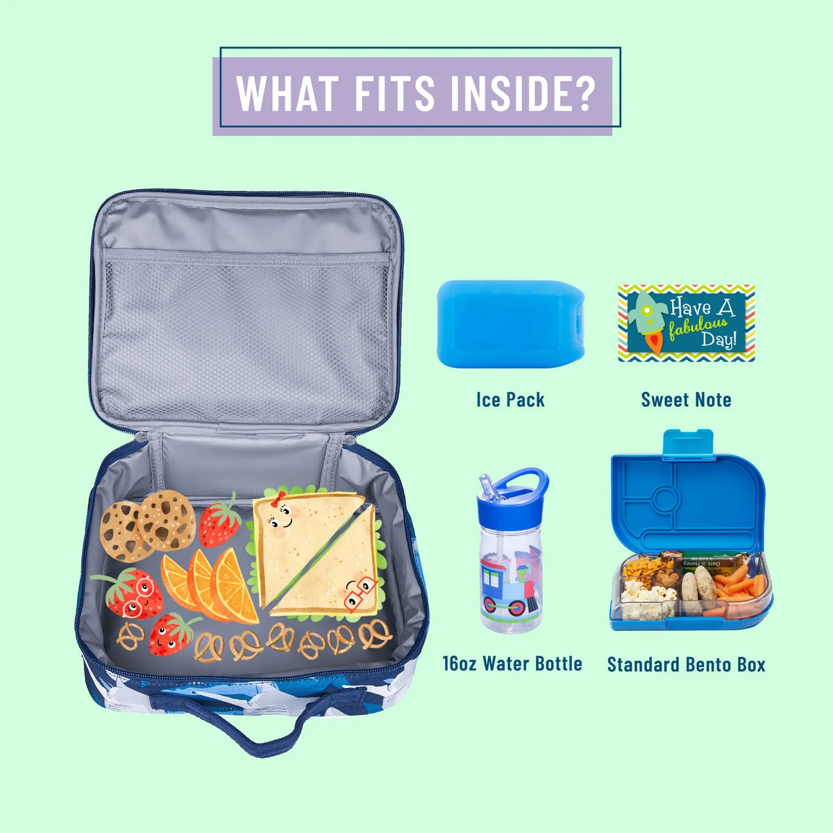 Sharks Lunch Box Wildkin Lil Tulips