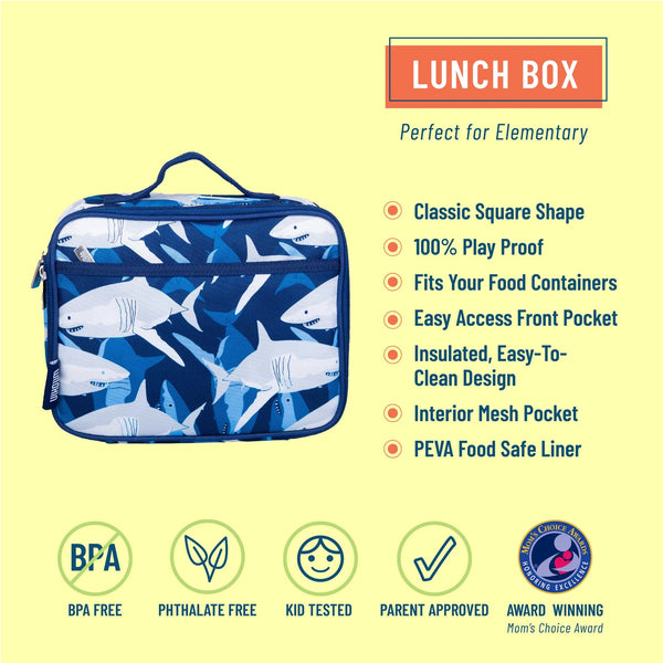 Sharks Lunch Box Wildkin Lil Tulips