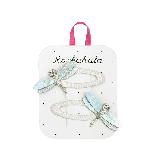 Shimmer Dragonfly Hair Clips Rockahula Kids buble Lil Tulips