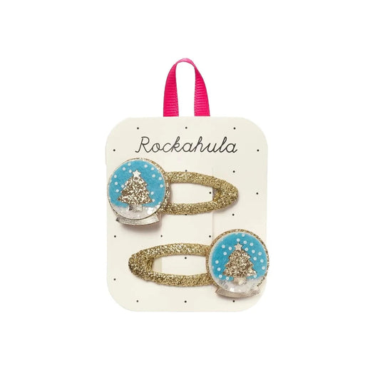 Shimmer Snow Globe Hair Clips Rockahula Kids Lil Tulips