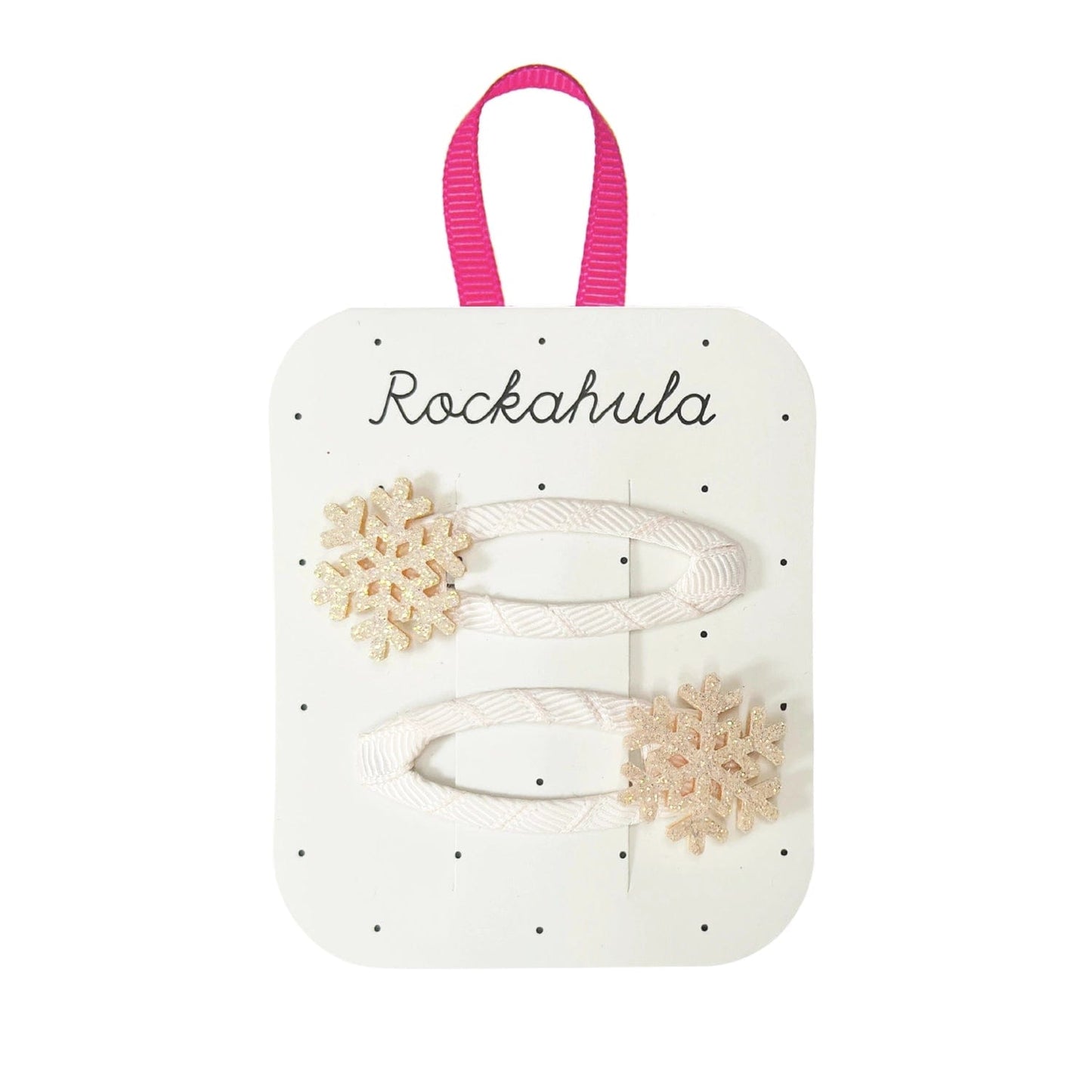 Shimmer Snowflake Hair Clips Rockahula Kids Lil Tulips