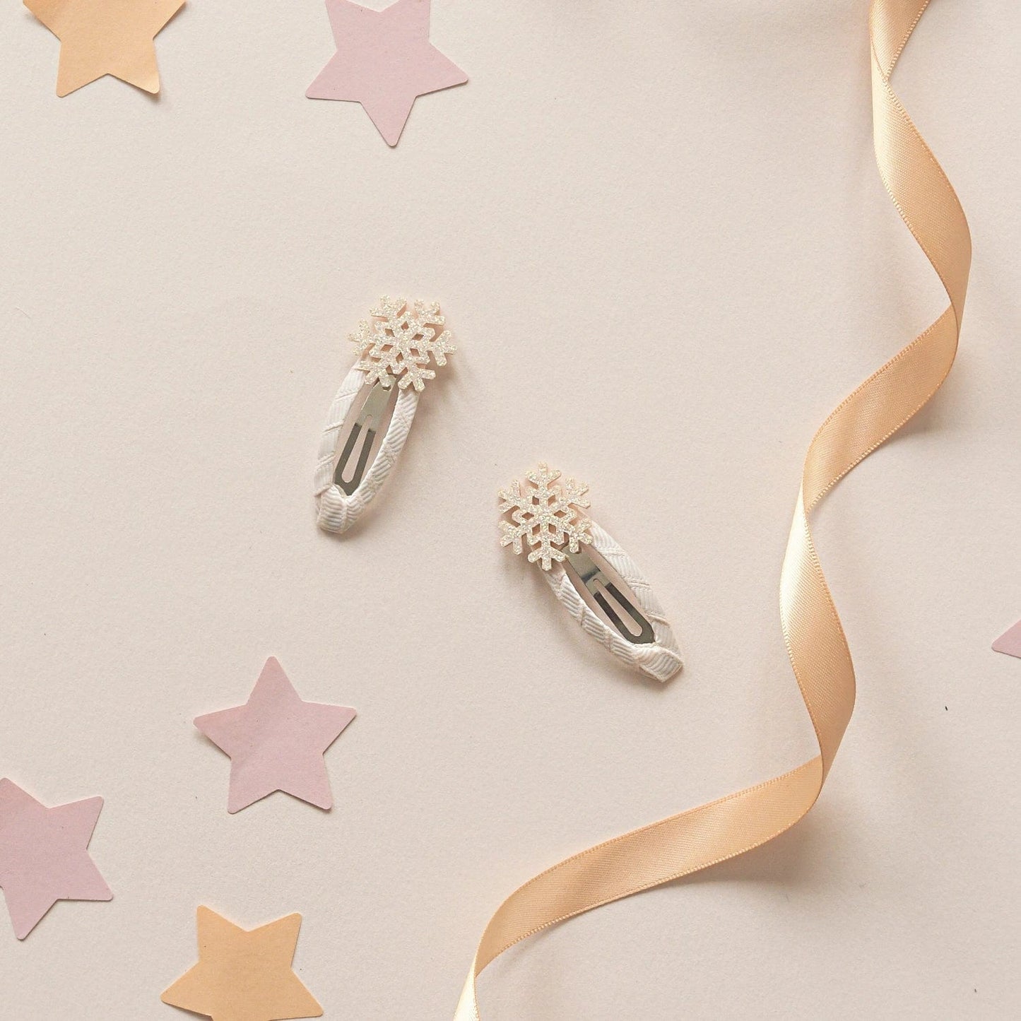 Shimmer Snowflake Hair Clips Rockahula Kids Lil Tulips