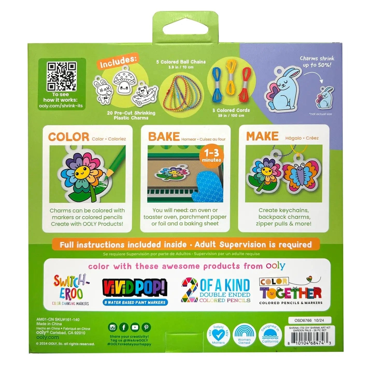 Shrink-Its! Diy Shrink Art Kit - Garden Pals OOLY Lil Tulips