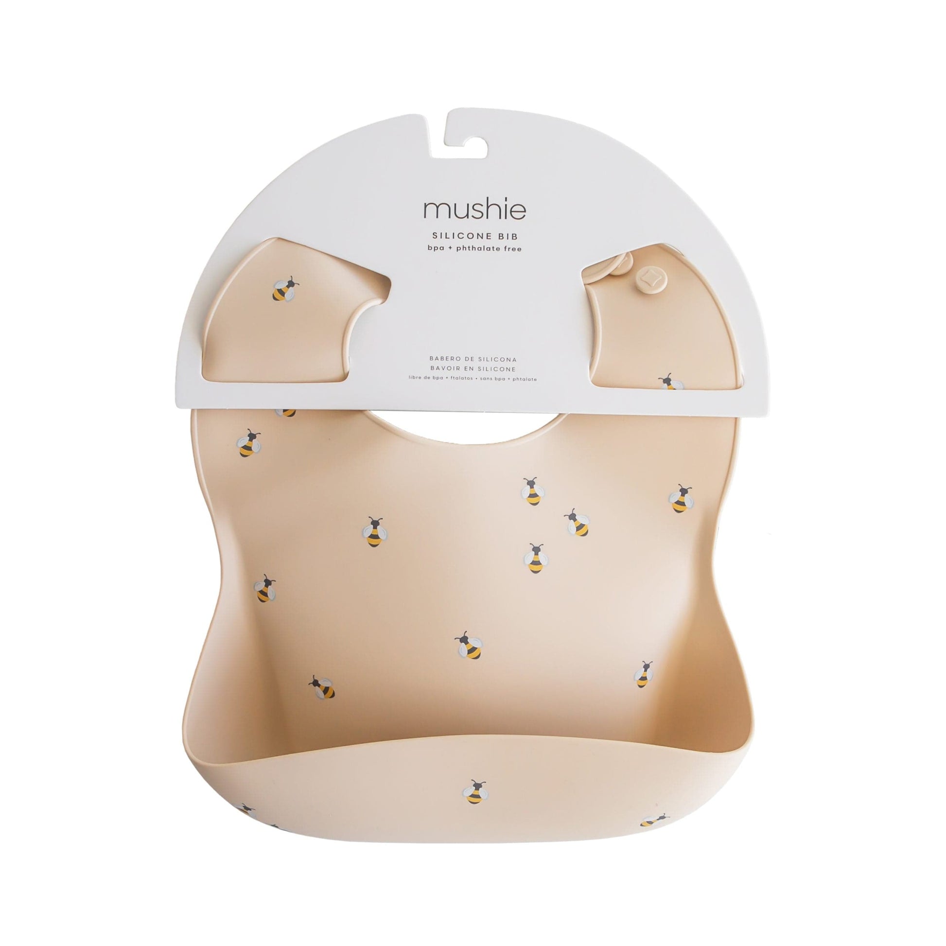 Silicone Baby Bib (Bees) Mushie Lil Tulips