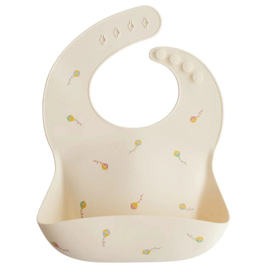 Silicone Baby Bib (Kites) Mushie Lil Tulips