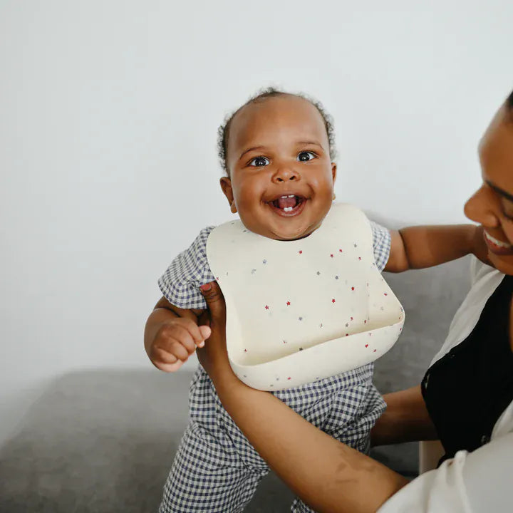 Silicone Baby Bib (Stars) Mushie Lil Tulips