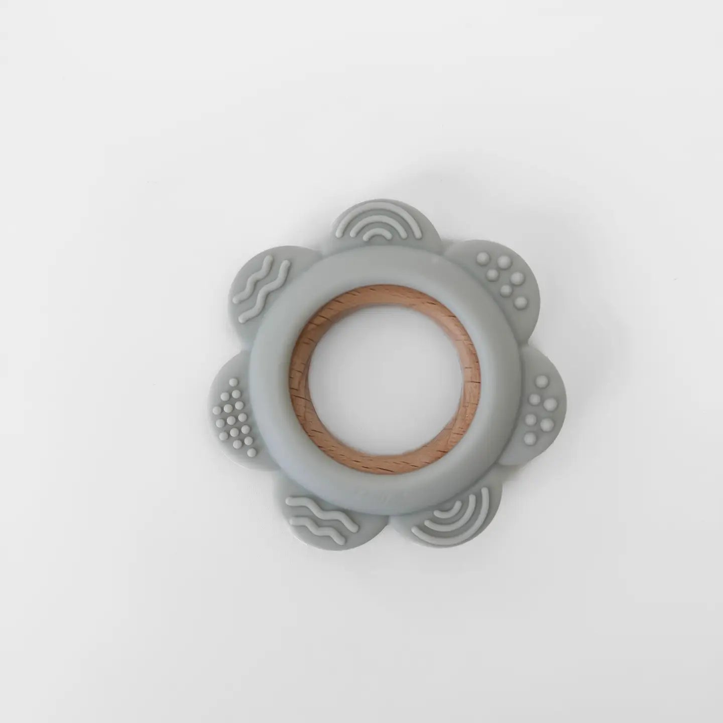 Silicone & Beechwood Flower - Gray Calla & Friends Lil Tulips
