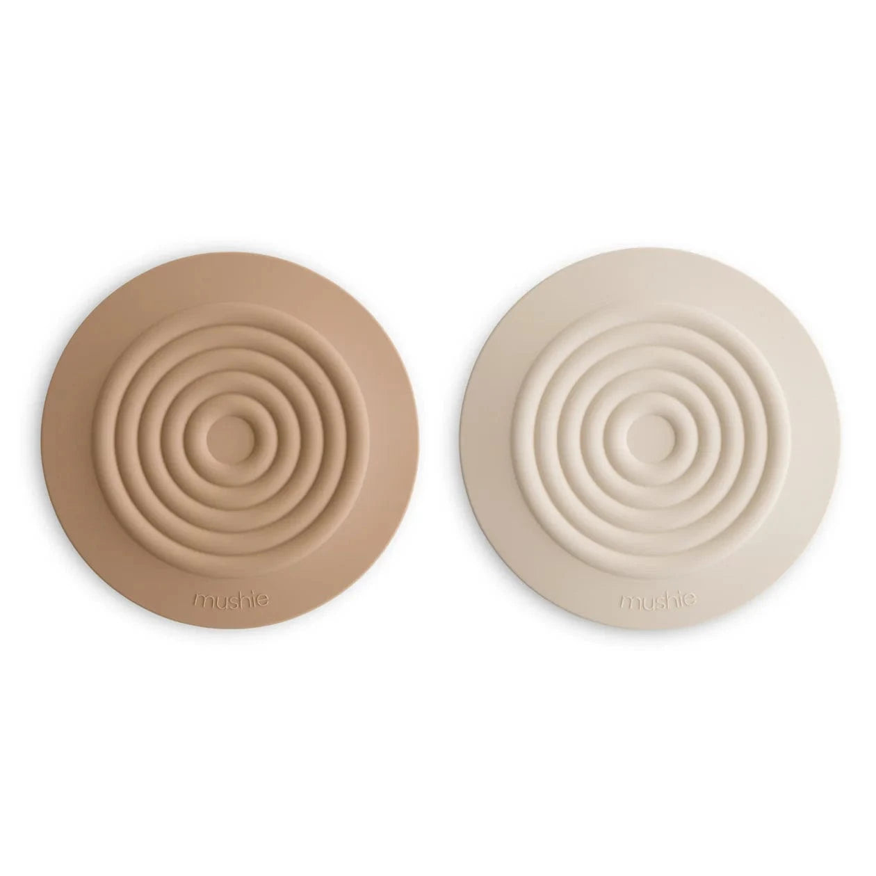 Silicone Drain Stopper 2-Pack - Natural/Shifting Sand Mushie Lil Tulips