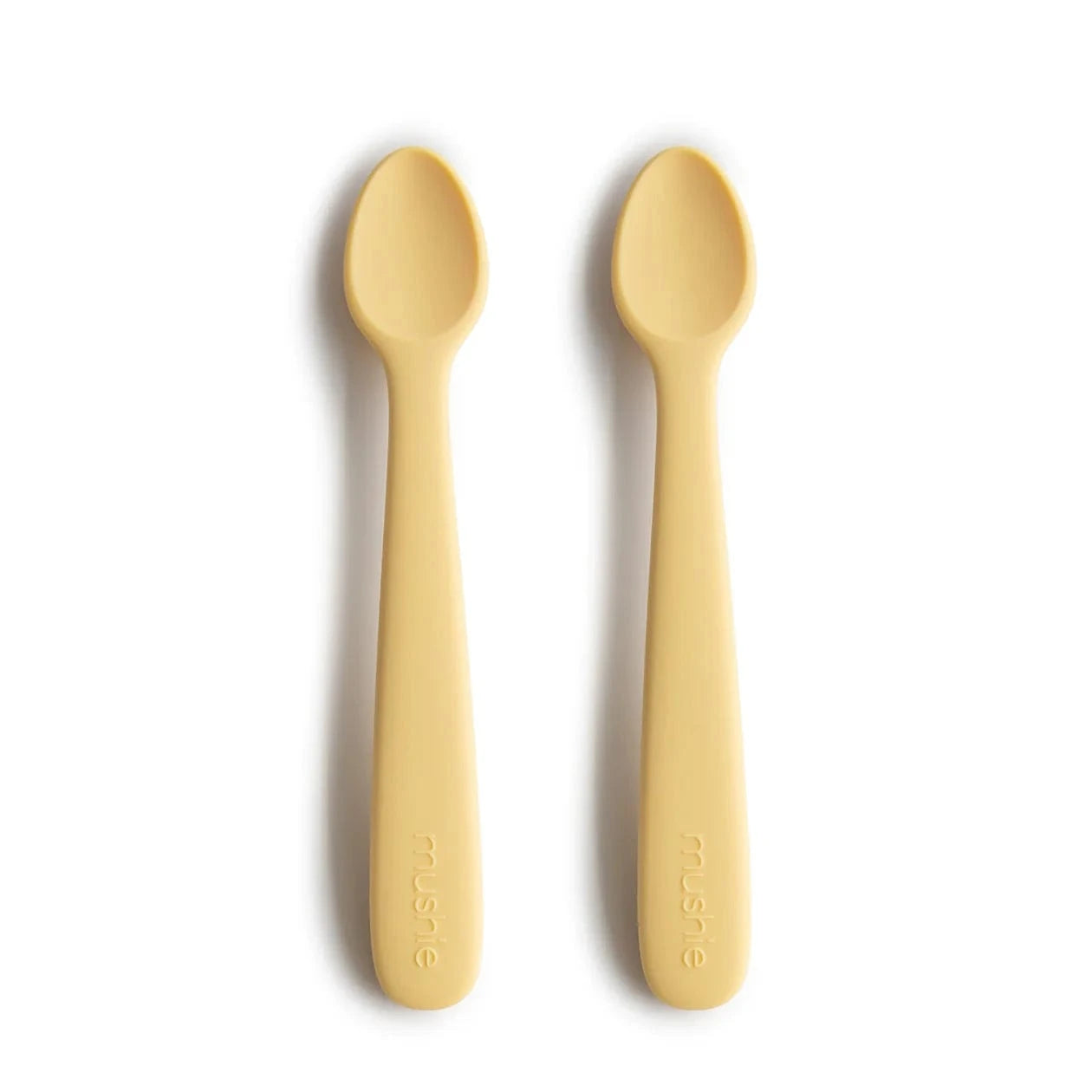 Silicone Feeding Spoons (Daffodil) 2-Pack Mushie Lil Tulips