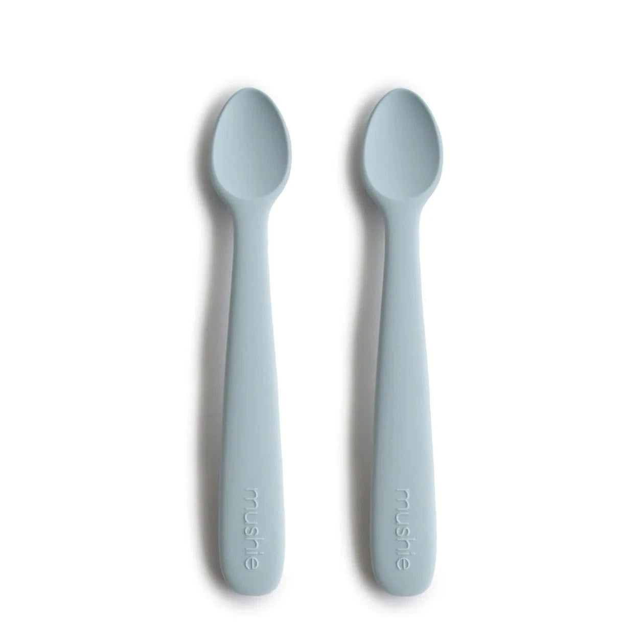 Silicone Feeding Spoons (Powder Blue) 2-Pack Mushie Lil Tulips