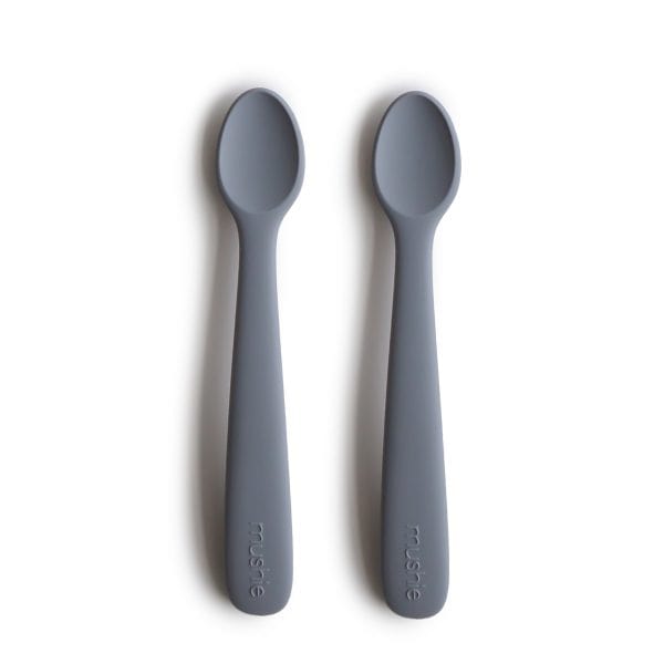 Silicone Feeding Spoons (Tradewinds) 2-Pack Mushie Lil Tulips