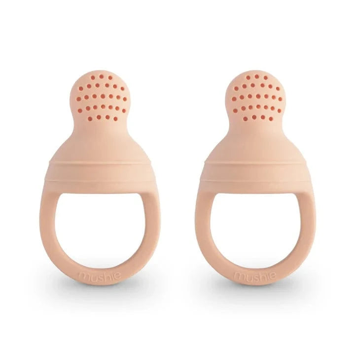 Silicone Fresh Food Feeder 2-Pack - Blush Mushie Lil Tulips