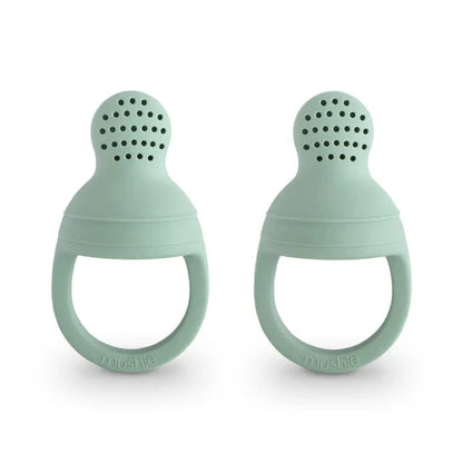 Silicone Fresh Food Feeder 2-Pack - Cambridge Blue Mushie Lil Tulips