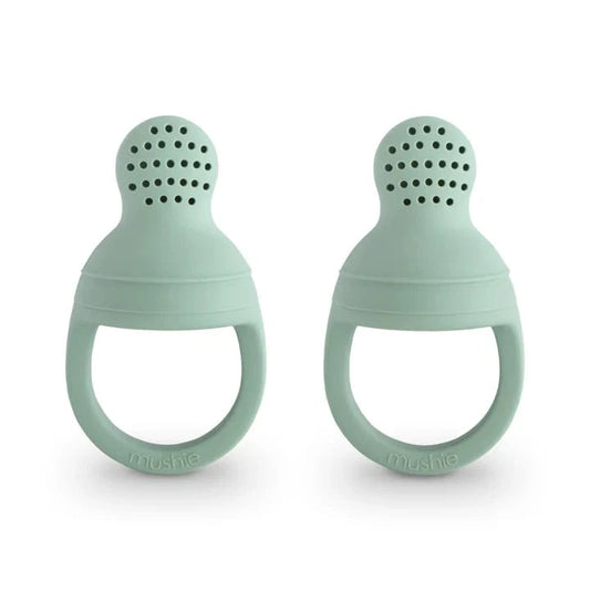 Silicone Fresh Food Feeder 2-Pack - Cambridge Blue Mushie Lil Tulips