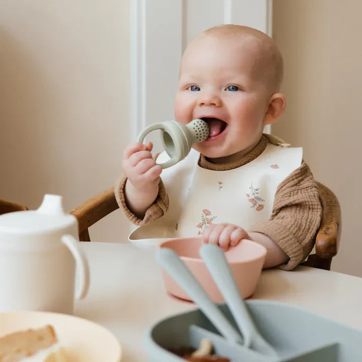 Silicone Fresh Food Feeder 2-Pack - Sage Mushie Lil Tulips