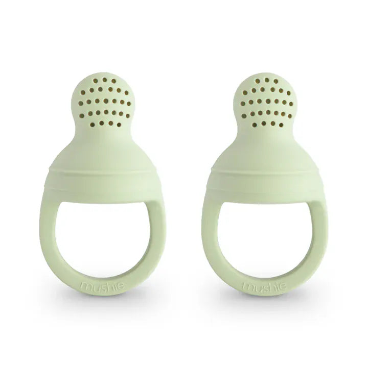 Silicone Fresh Food Feeder 2-Pack - Sage Mushie Lil Tulips