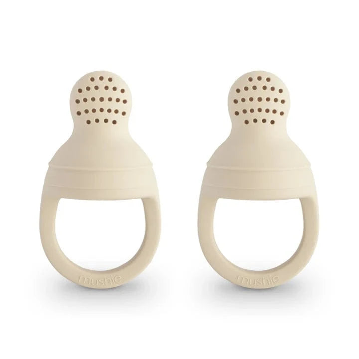 Silicone Fresh Food Feeder 2-Pack - Shifting Sand Mushie Lil Tulips