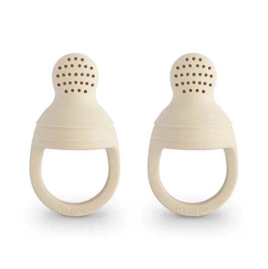 Silicone Fresh Food Feeder 2-Pack - Shifting Sand Mushie Lil Tulips